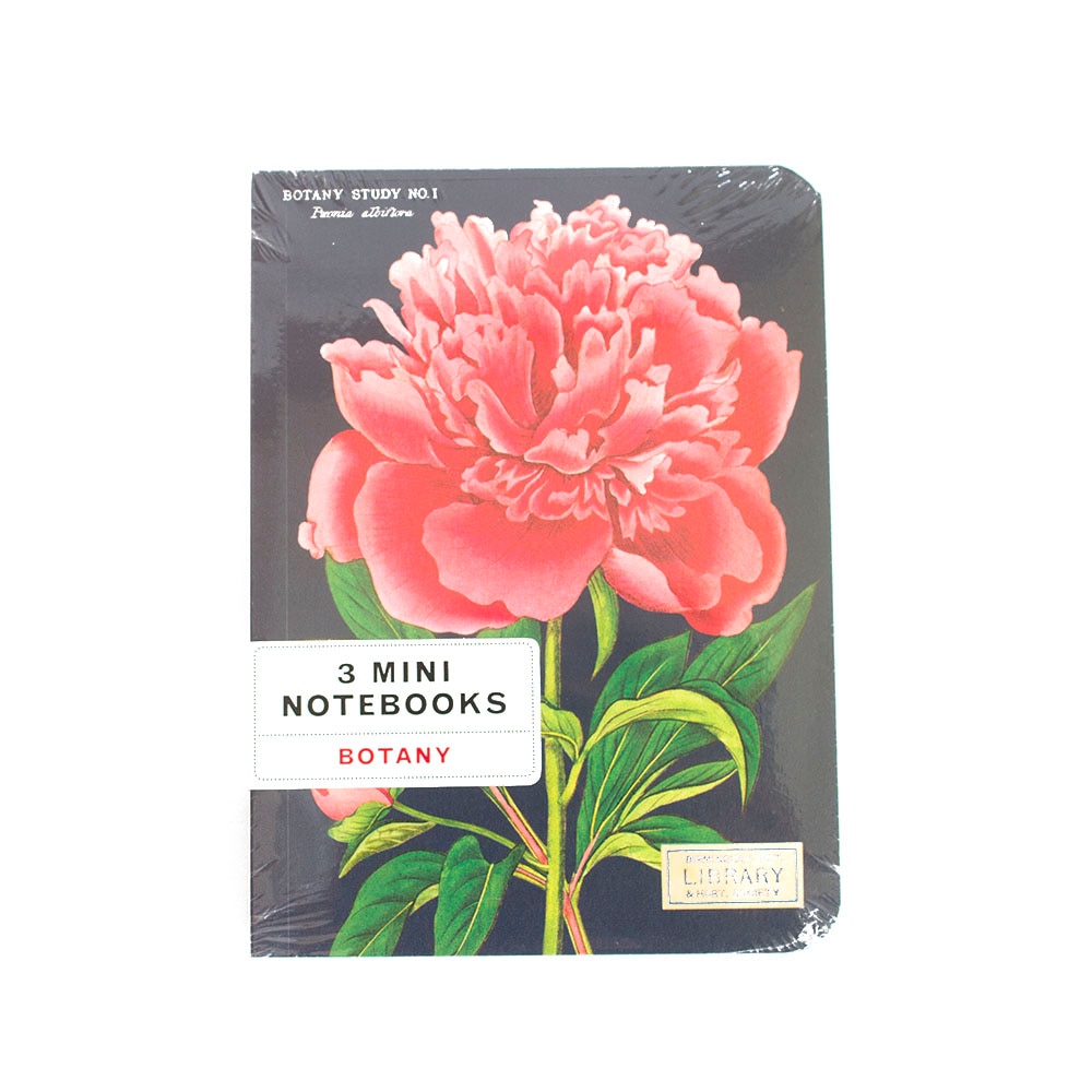 Cavallini, Mini Notebook, Set, 4"x5.5", Botany